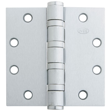 Ives Ball Bearing Butt Hinge, 4-1/2" x 4-1/2", Square, 630, NRP, Heavy 5BB1HW 4.5X4.5 630 NRP